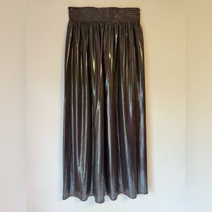 RIDICULOUSLY COOL OIL SLICK SHIMMERING MAXI SKIRT SZ S